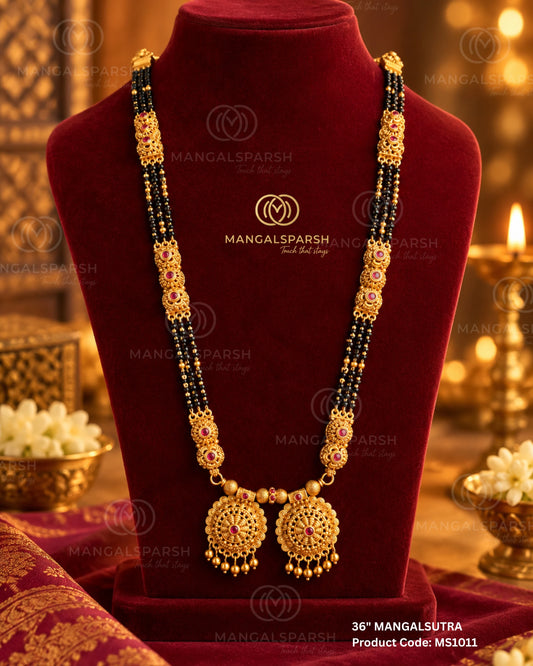 Jaali gol vati mangalsutra - Mangalsparsh MS1011